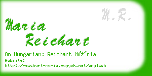 maria reichart business card